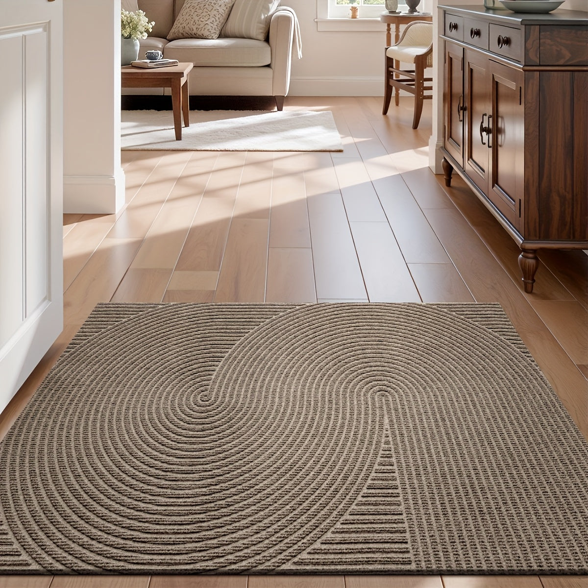 Non-Slip Geometric Door Mat | Indoor & Outdoor Entryway Rug