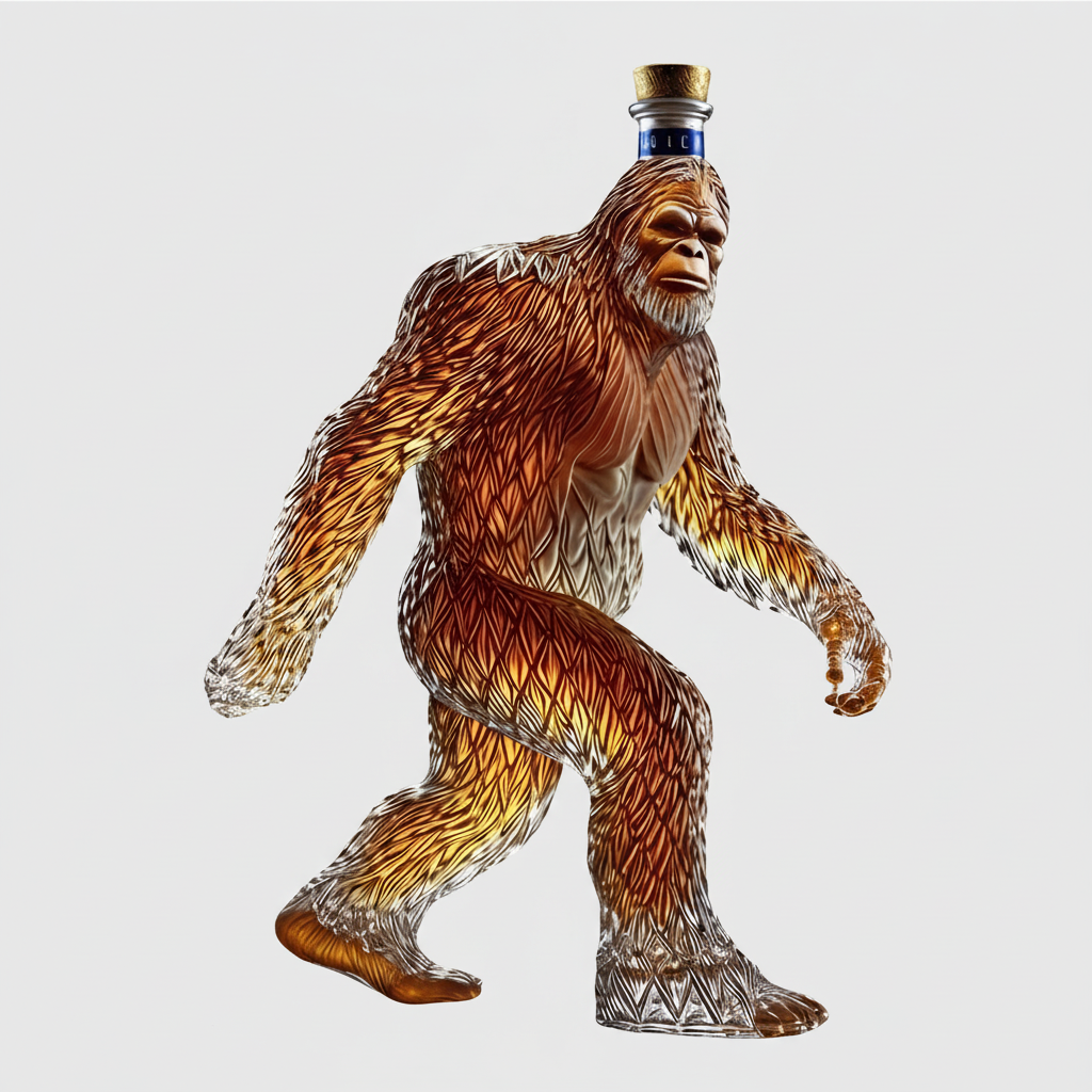 Decorative Alcohol Bottle Ape Glass Bar Display