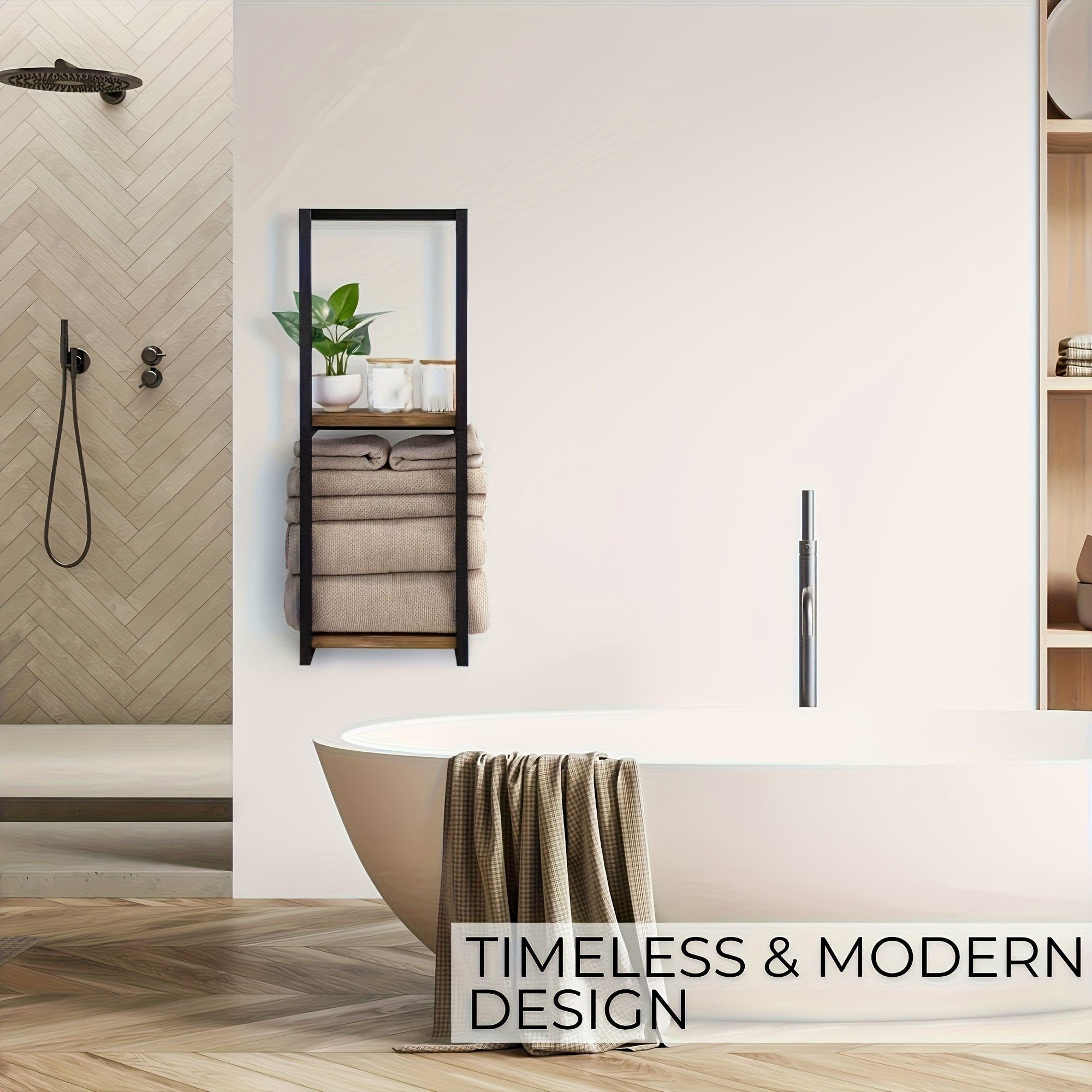 Wall-Mounted Towel Rack | Space-Saving Storage for Bathroom & Bedroom