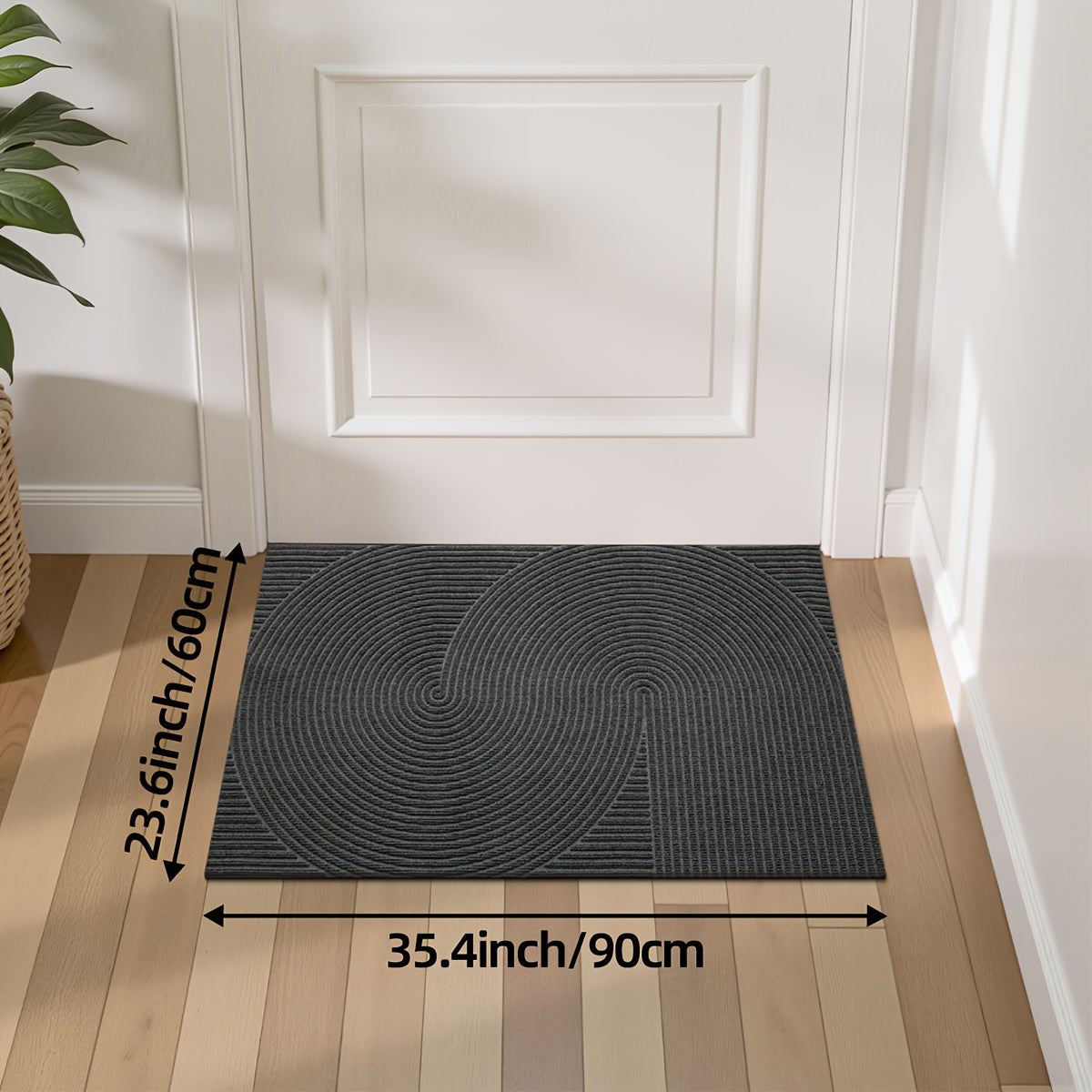 Non-Slip Geometric Door Mat | Indoor & Outdoor Entryway Rug