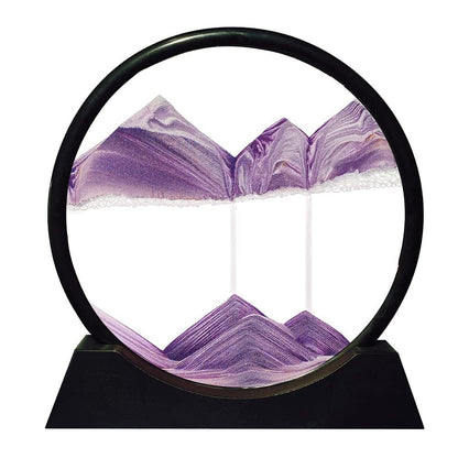 3D Moving Sand Art | Calming Glass Decoration for Home or Office