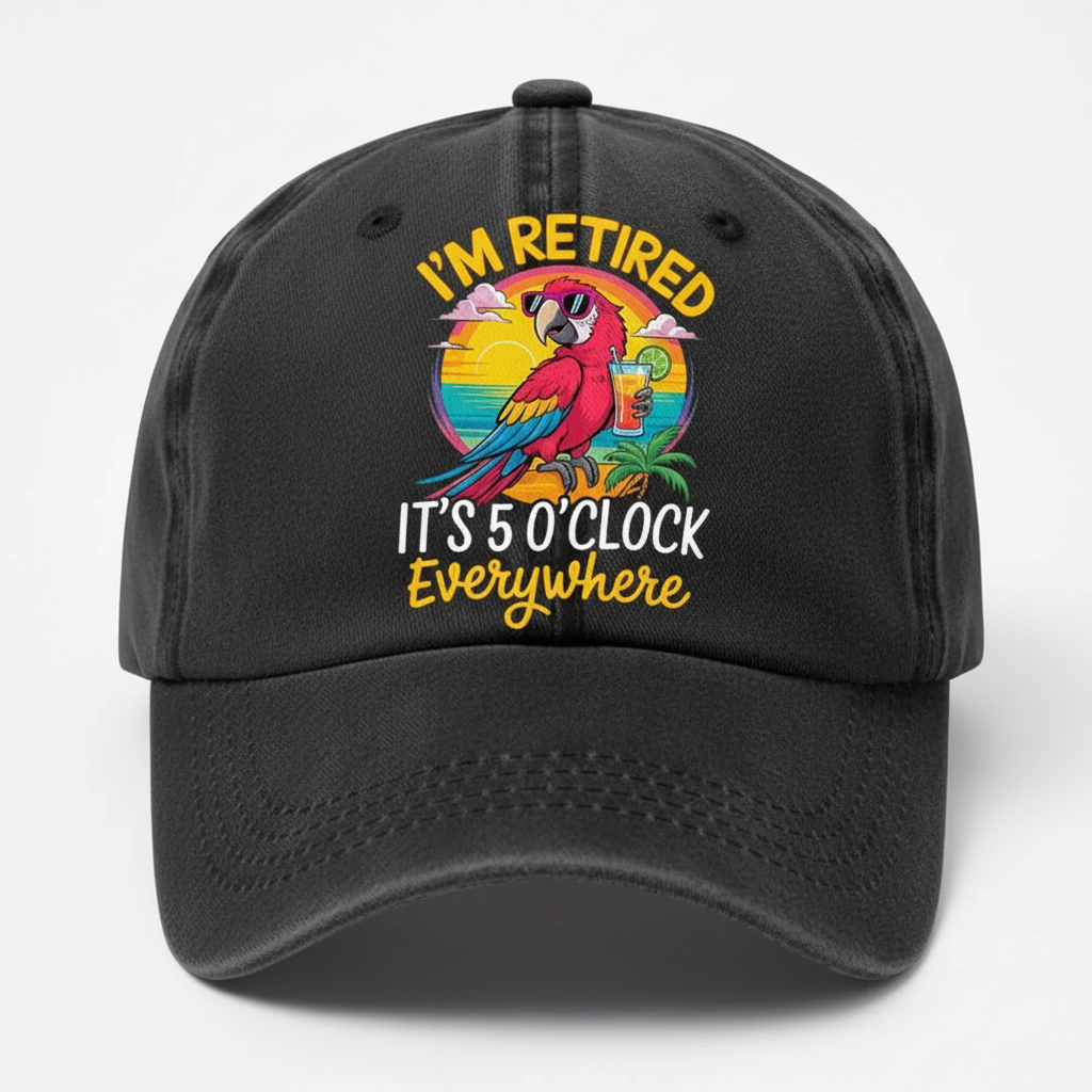 Parrot Graphic Cap Fun Relaxed Design