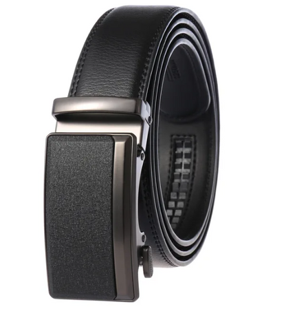 Leather Dress Belt for Men – Automatic Buckle, Elegant & Durable