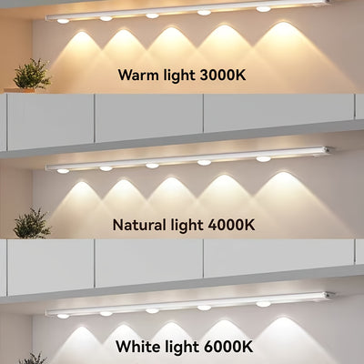 Motion Sensor LED Cabinet Light | USB Rechargeable with 3-Colour Dimming
