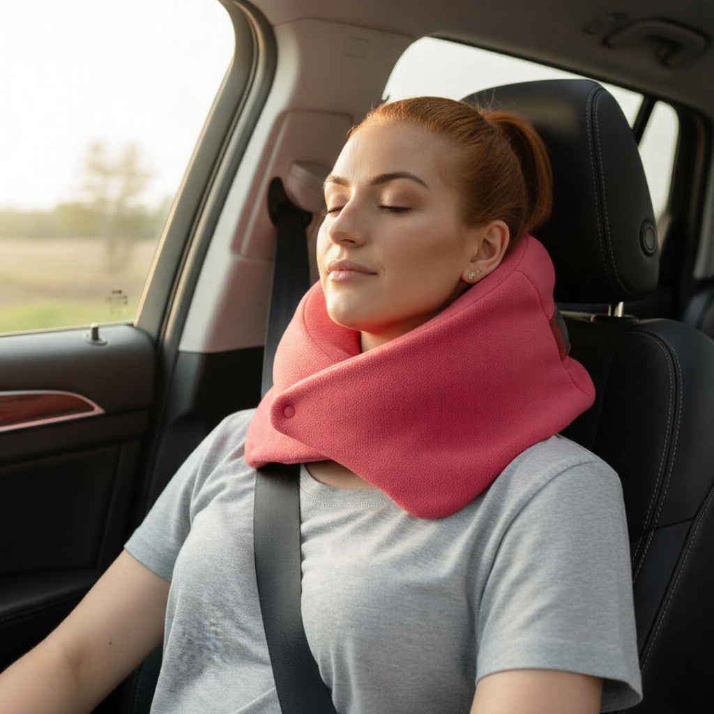 Travel Pillow Wrap Neck Support Compact Rest Cushion