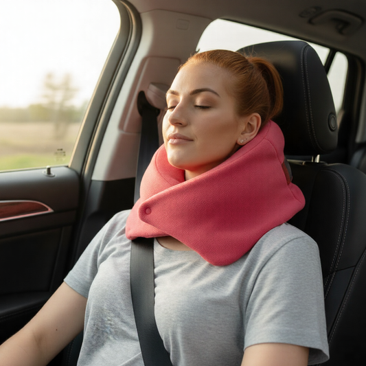 Travel Pillow Wrap Neck Support Compact Rest Cushion