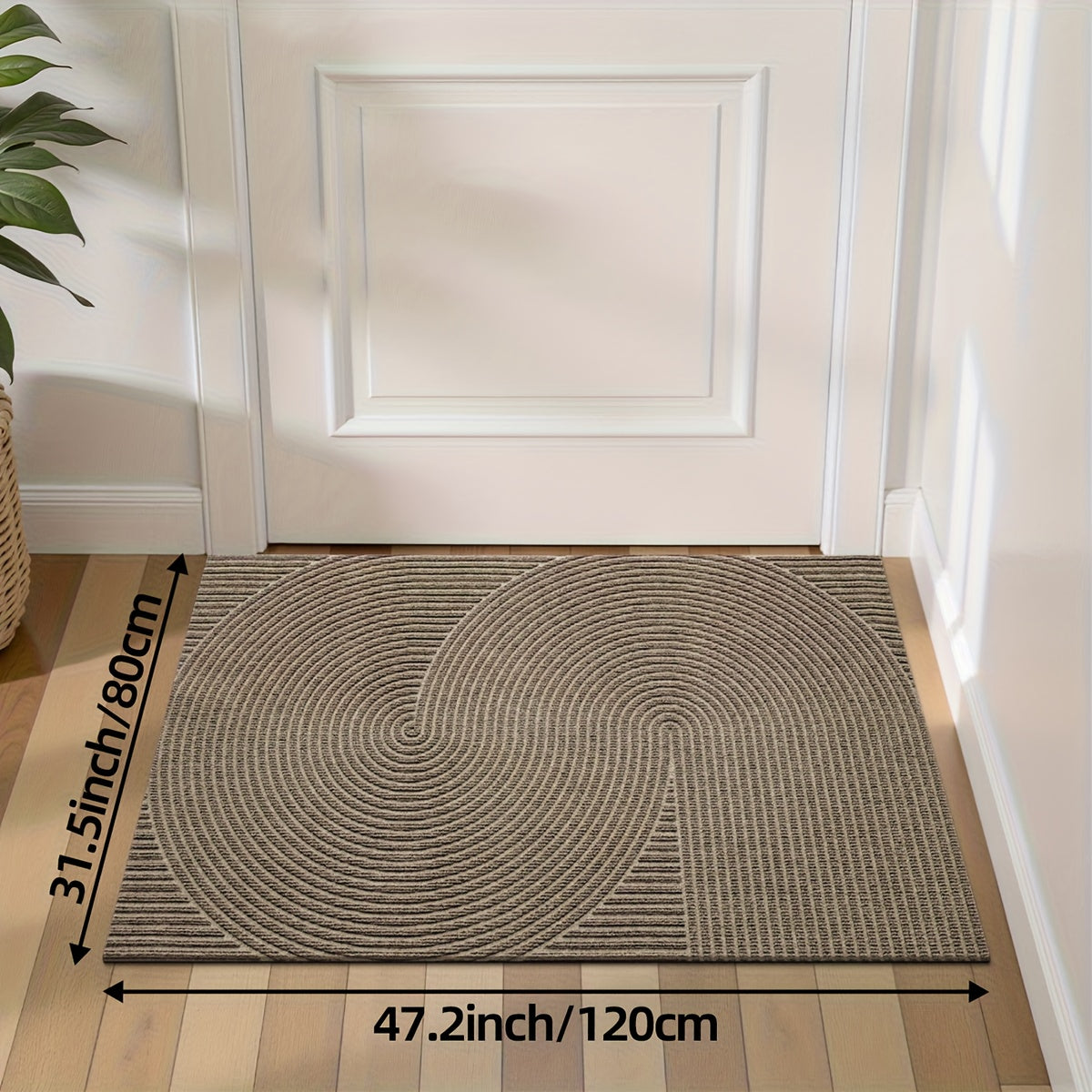 Non-Slip Geometric Door Mat | Indoor & Outdoor Entryway Rug