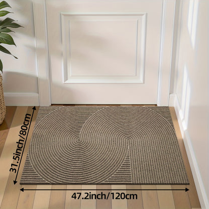 Non-Slip Geometric Door Mat | Indoor & Outdoor Entryway Rug
