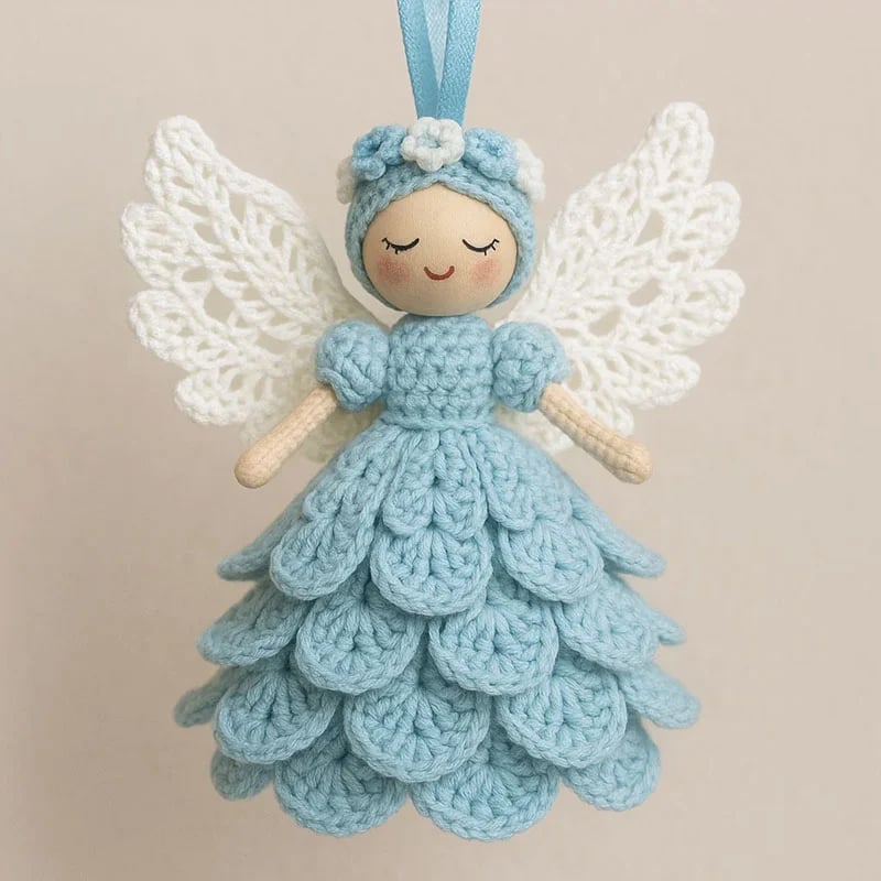 Crochet Kit DIY Craft Angel Ornament Handmade Decorative Set