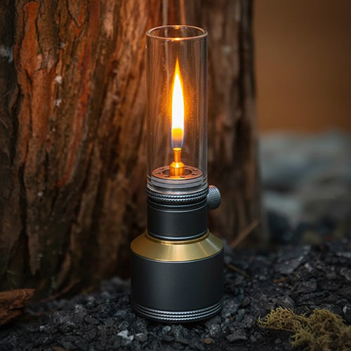Camping Lantern Butane Gas Portable Aluminum Outdoor Light
