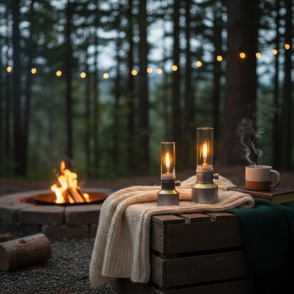 Camping Lantern Butane Gas Portable Aluminum Outdoor Light