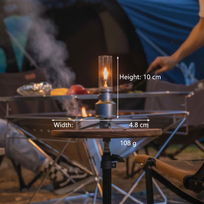Camping Lantern Butane Gas Portable Aluminum Outdoor Light
