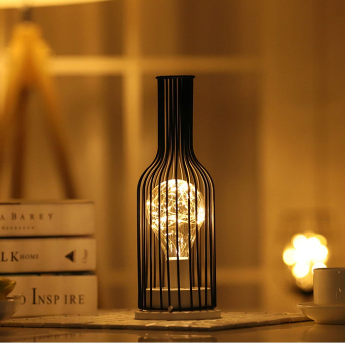 Bottle-Shape Bedside Lamp | Warm Decorative Glow
