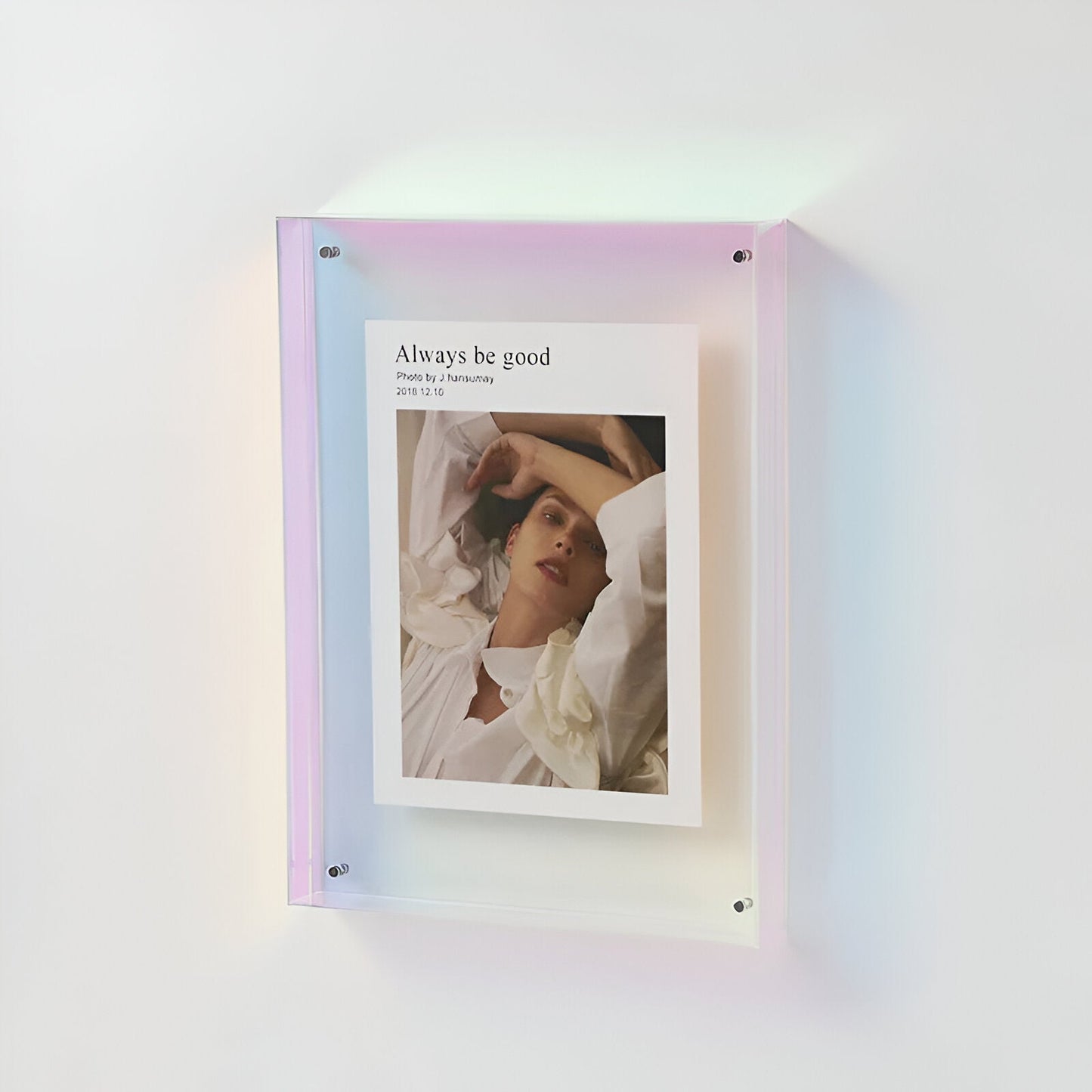 Picture Frame Acrylic Clear Minimalist Modern Wall Photo Frame