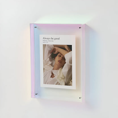 Picture Frame Acrylic Clear Minimalist Modern Wall Photo Frame