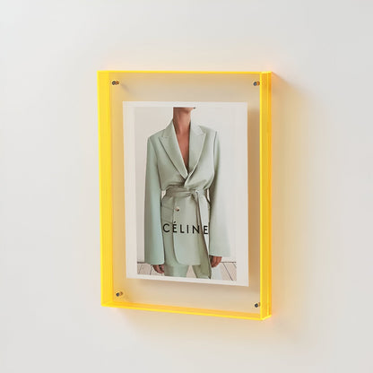 Picture Frame Acrylic Clear Minimalist Modern Wall Photo Frame