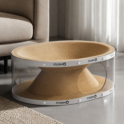 Window Seat Transparent Tunnel Cat Scratcher Lounge Bed
