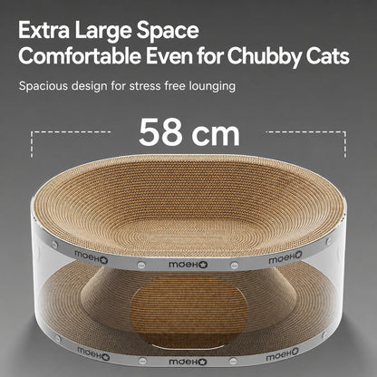 Window Seat Transparent Tunnel Cat Scratcher Lounge Bed