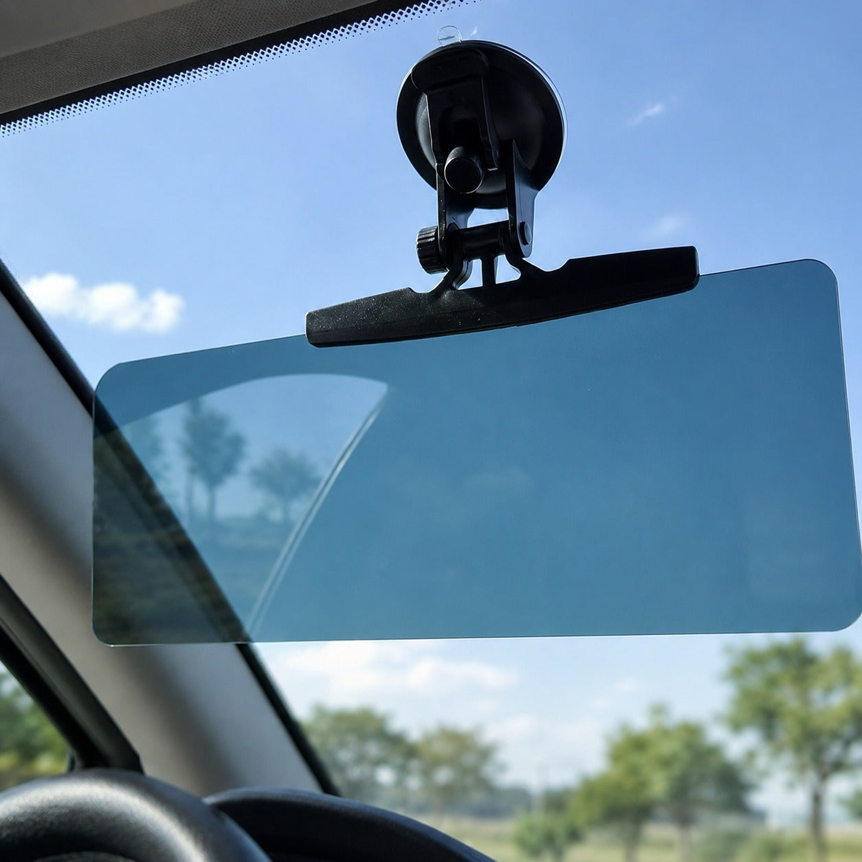 Adjustable Windshield Sun Visor Extension Panel