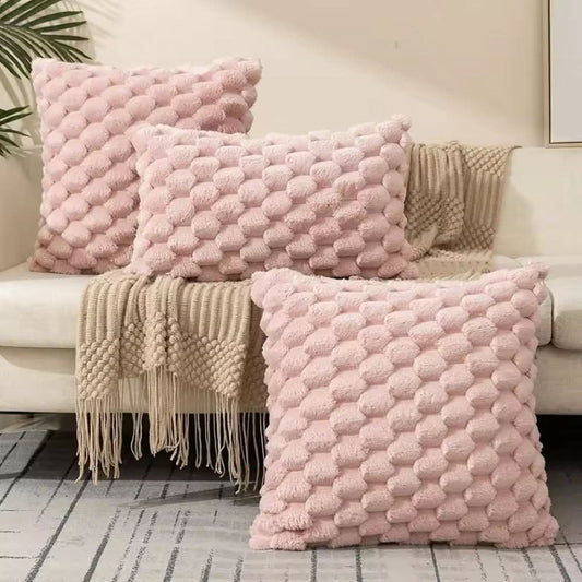 Textured Cushion Cover | Soft 3D Cotton Blend
