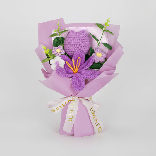 Crochet Bouquet Flowers Gift Home Decor