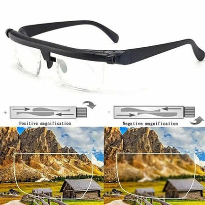 Reading Glasses Adjustable Self‑Tuning Lenses Lightweight Vision Aid