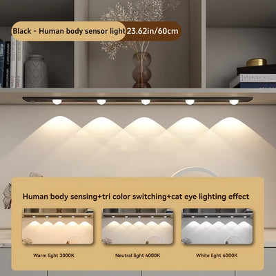 Motion Sensor LED Cabinet Light | USB Rechargeable with 3-Colour Dimming