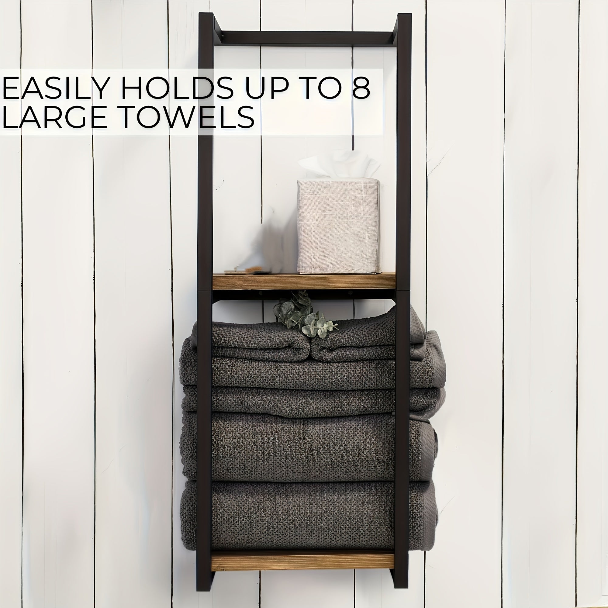 Wall-Mounted Towel Rack | Space-Saving Storage for Bathroom & Bedroom