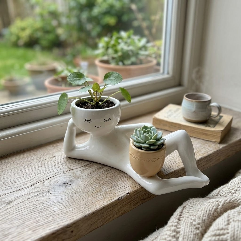 Garden Hose Ceramic Plant Pot