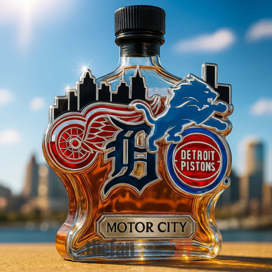 Decorative Alcohol Glass Bottle Tribute Design