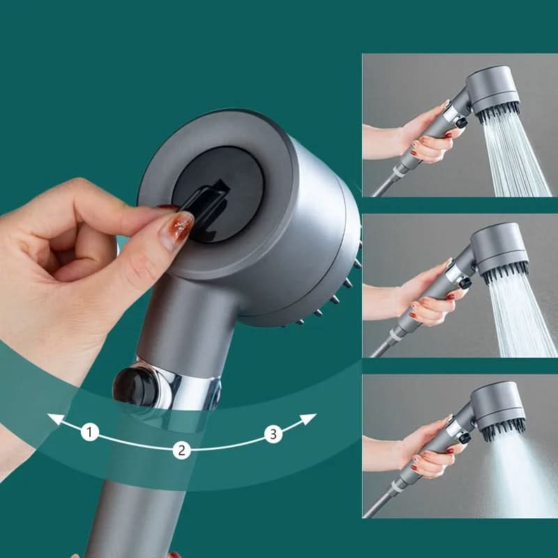Filter shower head | High-pressure spray with stop button