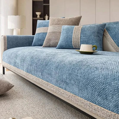 Sofa Cover Waterproof Linen Couch Protector Anti Slip Washable