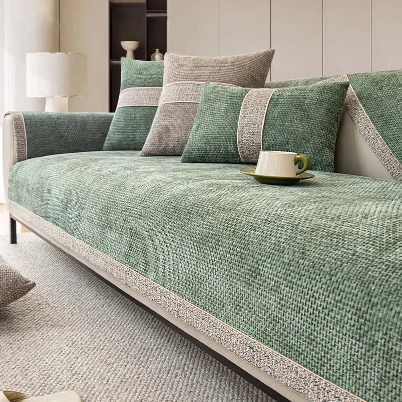 Sofa Cover Waterproof Linen Couch Protector Anti Slip Washable