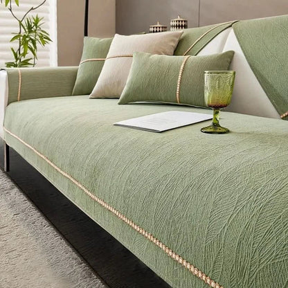 Sofa Cover Waterproof Linen Couch Protector Anti Slip Washable