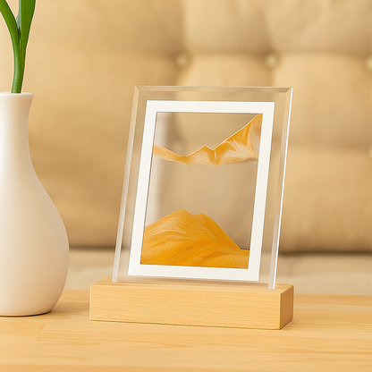 Flowing sand art lamp | Warm LED frame light