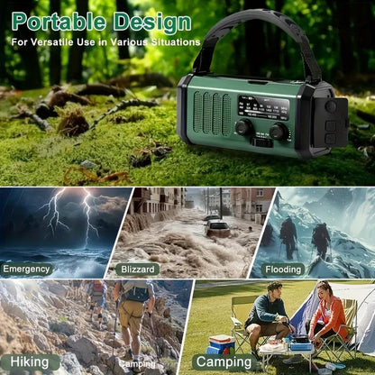 Emergency Radio Solar Hand Crank Portable Weather Alert Radio