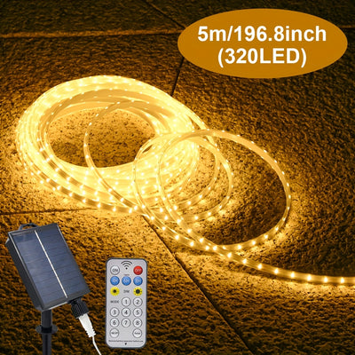 Outdoor Solar Rope Lights | 320/640 LED String Fairy Lights with 8 Modes