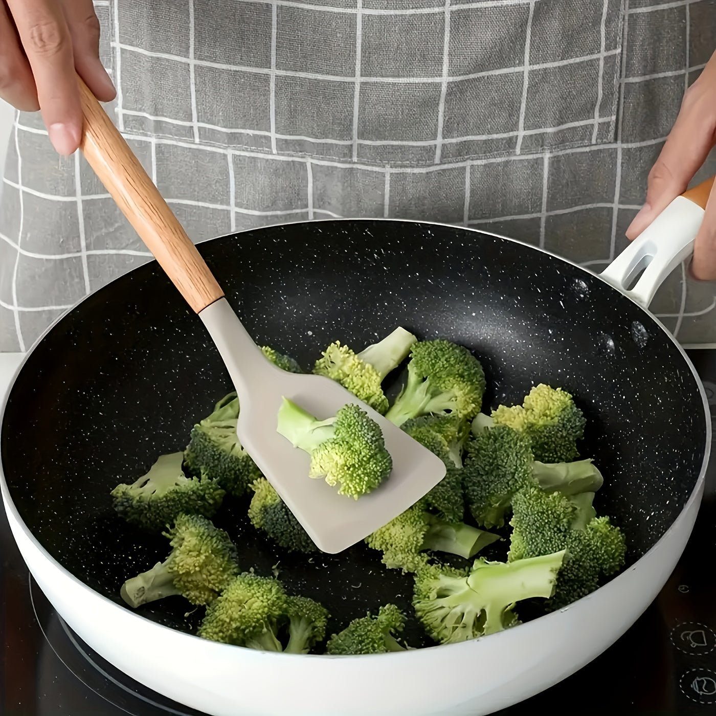 Kitchen Utensil Set | 12-Piece Silicone and Wood