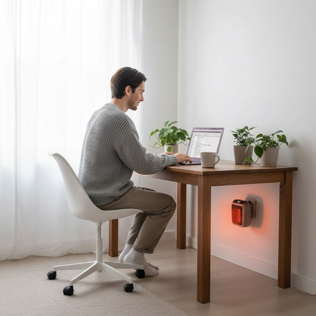 Space Heater Portable Compact EcoHeat – Fast, Energy-Efficient Home Heater