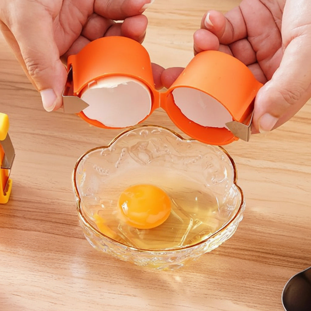 Egg Breaker Tool Easy Clean Egg Cracking Kitchen