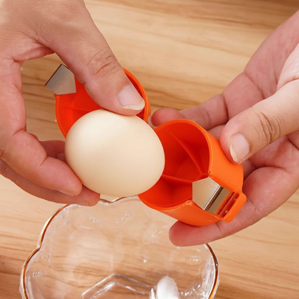 Egg Breaker Tool Easy Clean Egg Cracking Kitchen
