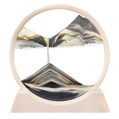 3D Moving Sand Art | Calming Glass Decoration for Home or Office
