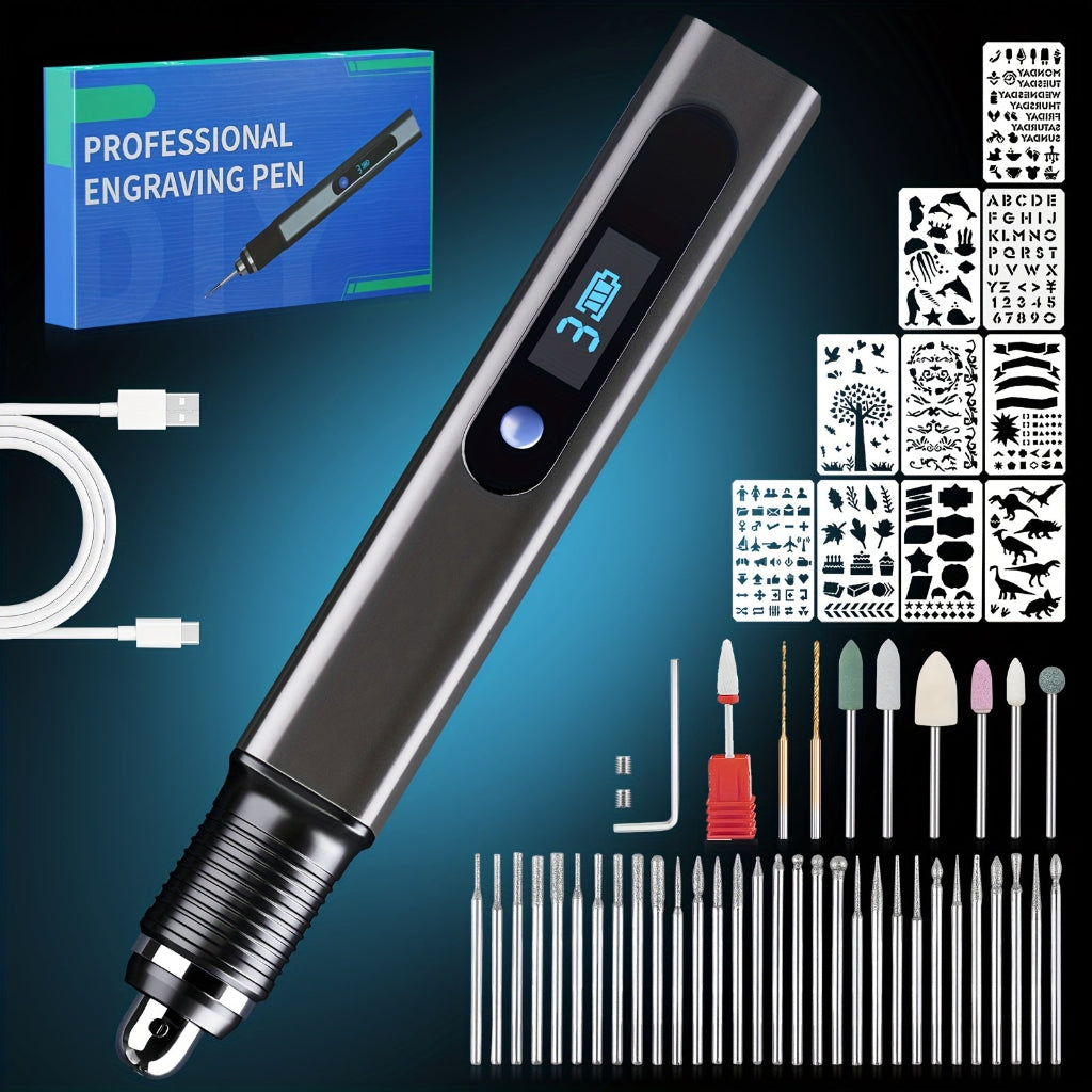Electric Engraving Pen Kit Cordless Rotary Tool 39 Bits
