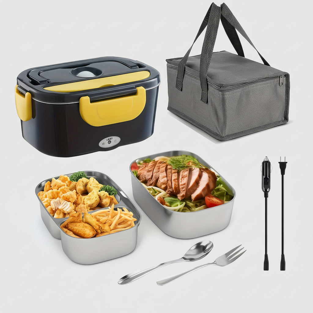 Electric Lunch Box 3 In 1 Insulated Carry Bag