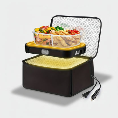 3 In 1 Portable Microwave Food Warmer 80W Electric Lunch Box