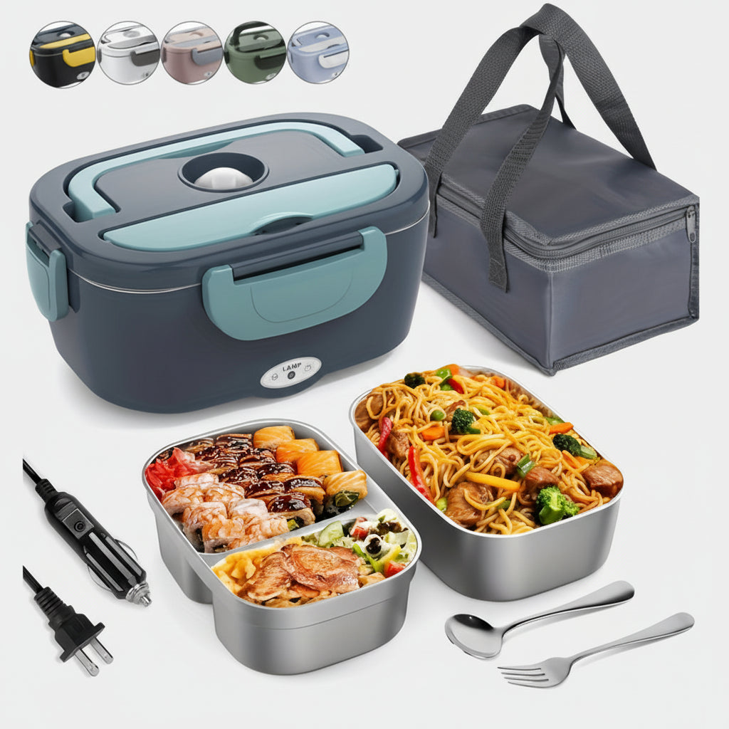 Electric Lunch Box 3 In 1 Insulated Carry Bag