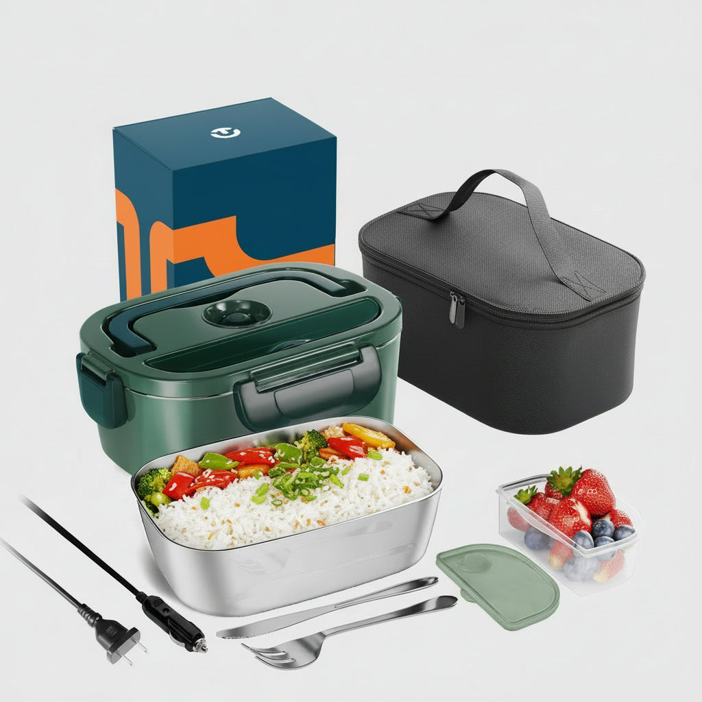 Electric Lunch Box 3 In 1 Insulated Carry Bag