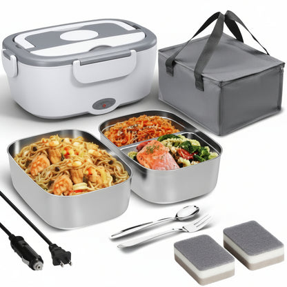 Electric Lunch Box 3 In 1 Insulated Carry Bag