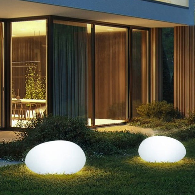 Elegant Outdoor Cobblestone LED Garden Light