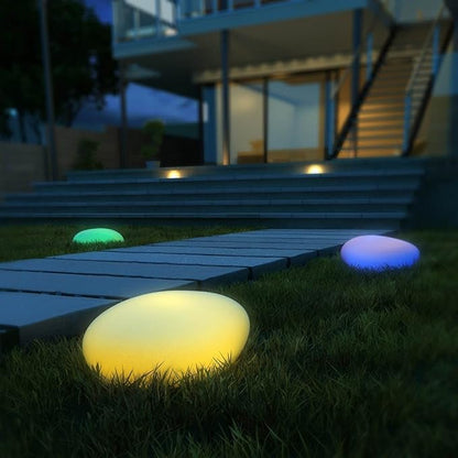 Elegant Outdoor Cobblestone LED Garden Light
